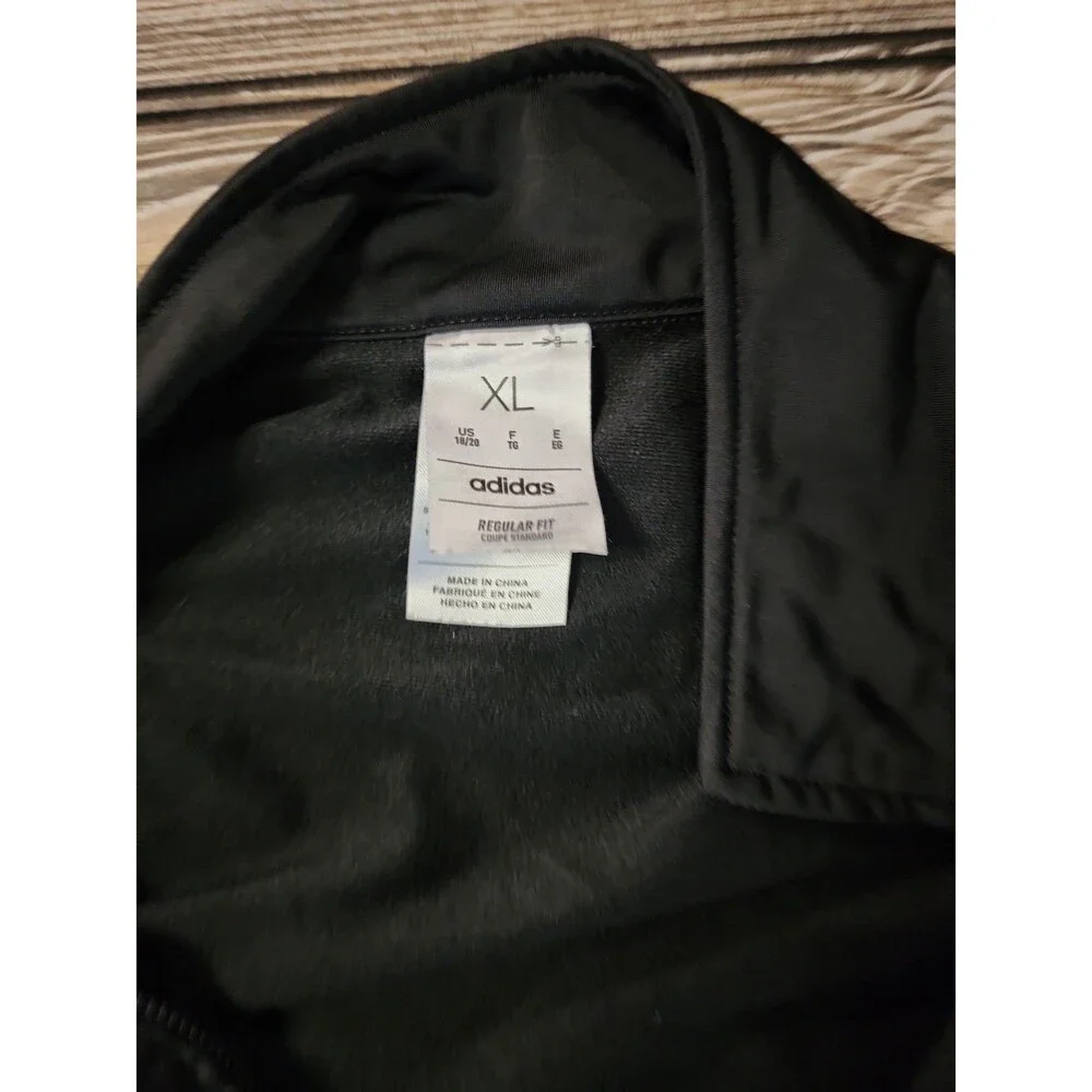 Adidas black/camo jacket and pants Boy's XL